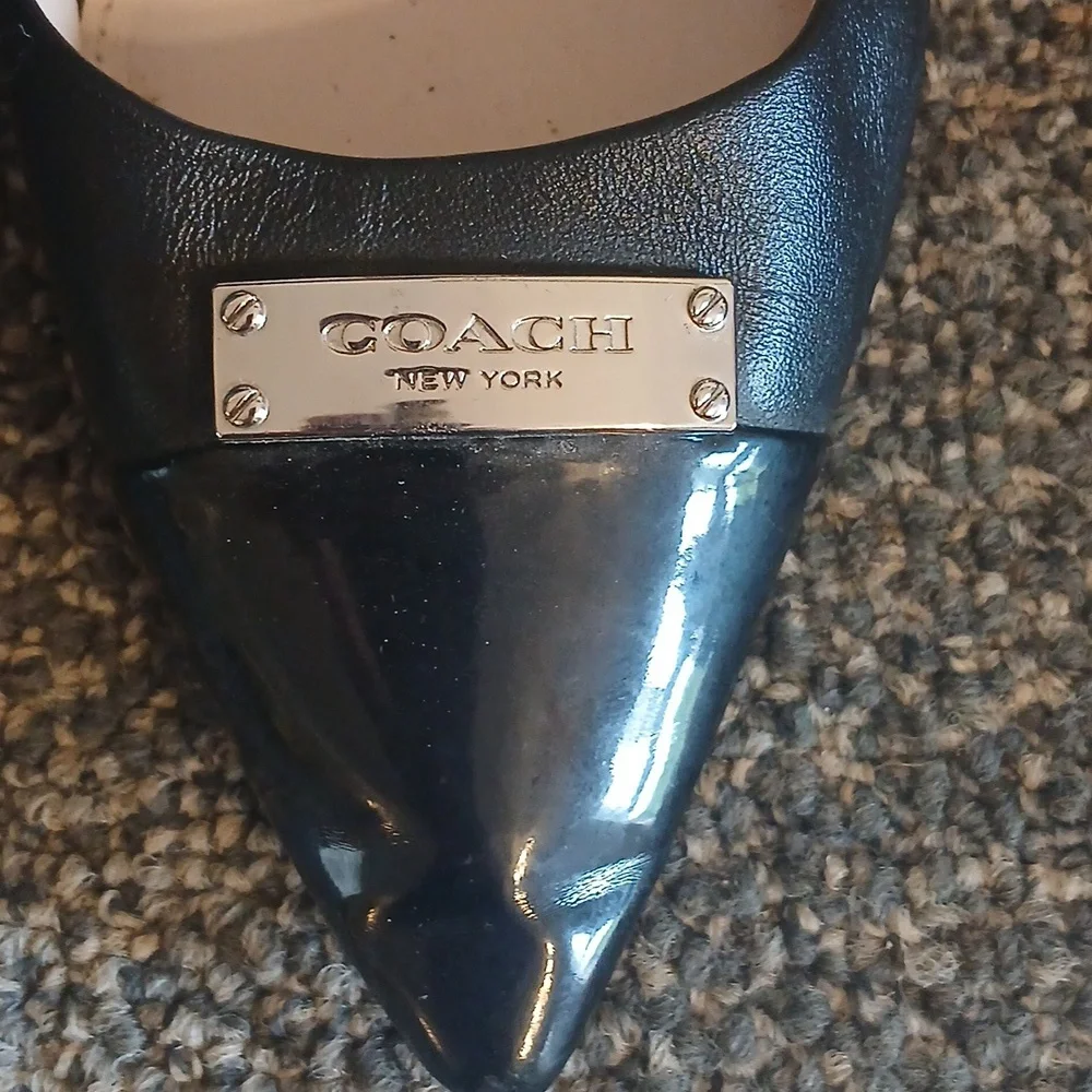 Coach Zan Black Leather Women's Pumps Size 7